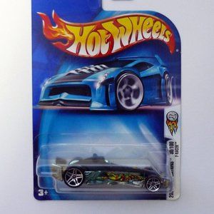 Hot Wheels F-Racer #030 First Editions 30/100 Black Die-Cast Car 2004